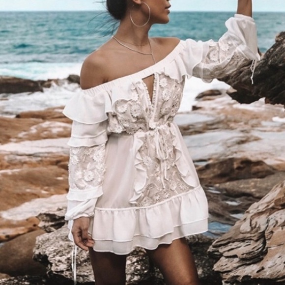 For Love And Lemons Dresses & Skirts - FLAWED Carolina Chiffon Mini Dress by For Love and Lemons